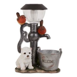 LITTLE PUP AND WATER PUMP  SOLAR LIGHT